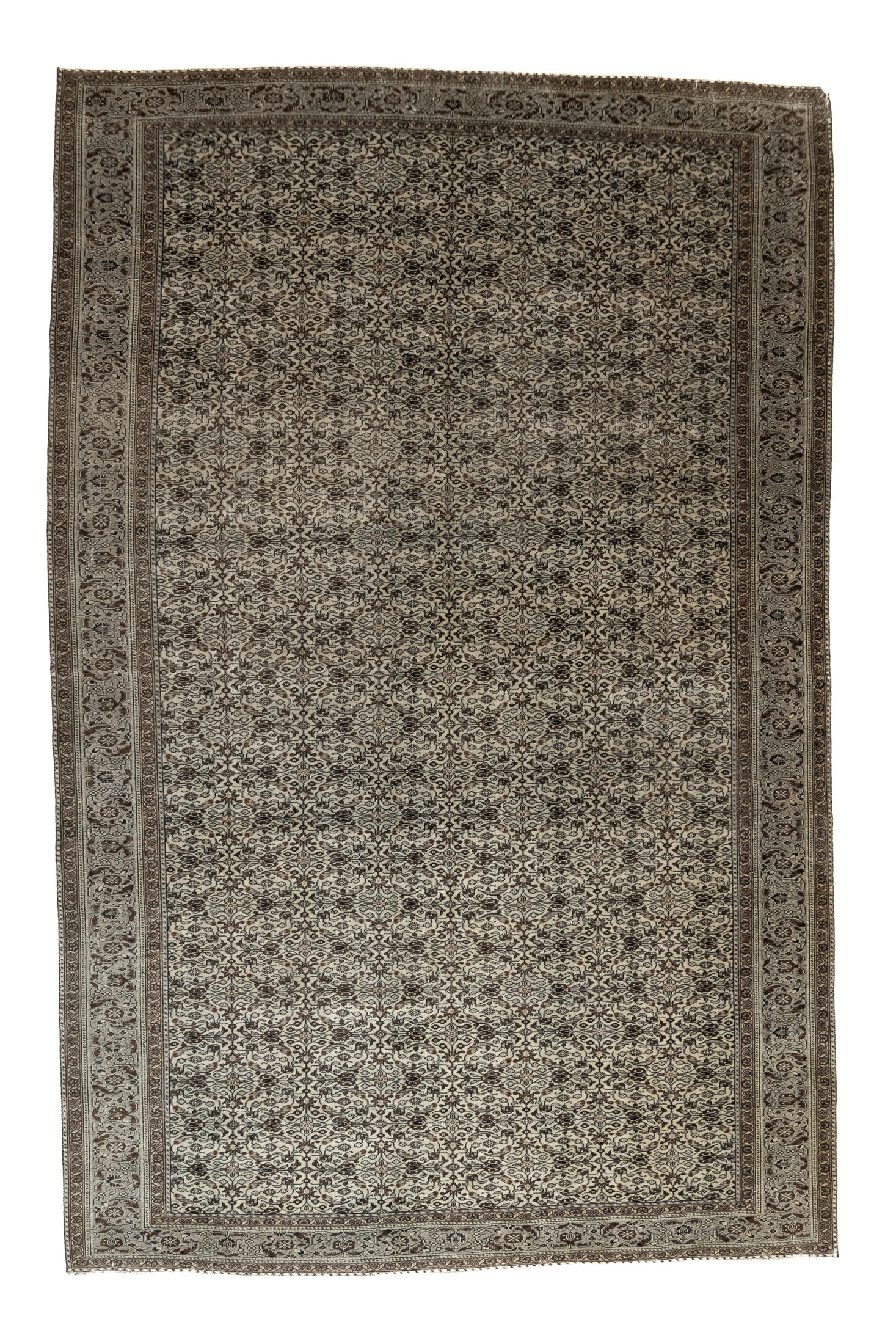 8'0 x 12'3 | Extra Large Brown Vintage Rug | L-2985