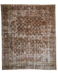 Reserved | 8'5 x 10'1 | Extra Large Distressed Mahal Rug | L-3100