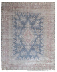 9'8 x 12'5 | Extra Large Distressed Vintage Rug | L-3179