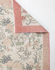 3'10 x 6'8 | Vintage Pink Floral Rug | N-2260