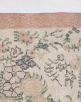 3'10 x 6'8 | Vintage Pink Floral Rug | N-2260