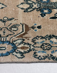 2'5 x 10'0 | Neutral and Blue Vintage Runner | R-2277