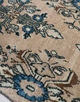 2'5 x 10'0 | Neutral and Blue Vintage Runner | R-2277