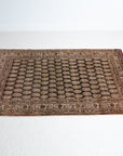 4'2 x 5'9 | Dark Brown Vintage Rug | CE-W-2323
