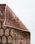 4'2 x 5'9 | Dark Brown Vintage Rug | CE-W-2323