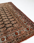 4'2 x 5'9 | Dark Brown Vintage Rug | CE-W-2323