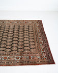 4'2 x 5'9 | Dark Brown Vintage Rug | CE-W-2323