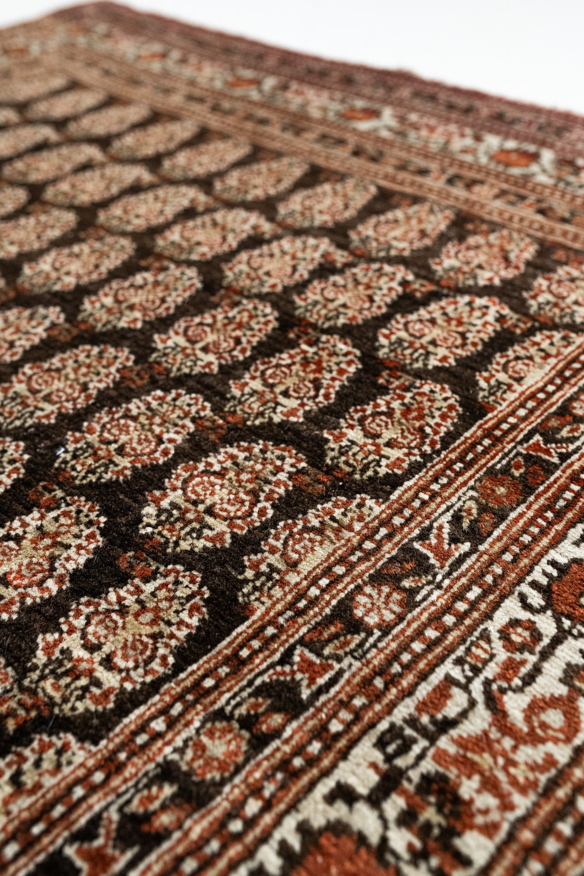 4'2 x 5'9 | Dark Brown Vintage Rug | CE-W-2323 – Curio Rugs