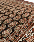 4'2 x 5'9 | Dark Brown Vintage Rug | CE-W-2323