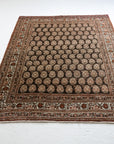 4'2 x 5'9 | Dark Brown Vintage Rug | CE-W-2323
