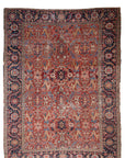 RESERVED | PI | 8'6 x 11'2 | 1940s Red Vintage Rug | Designers CE-D-1936