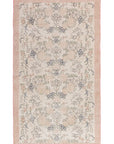 3'10 x 6'8 | Vintage Pink Floral Rug | N-2260