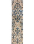 2'5 x 10'0 | Neutral and Blue Vintage Runner | R-2277