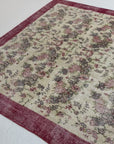 6'10 x 9'10 | 1960s Floral Turkish Oushak | S-593