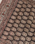 4'2 x 5'9 | Dark Brown Vintage Rug | CE-W-2323