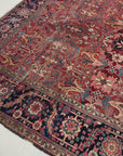 RESERVED | PI | 8'6 x 11'2 | 1940s Red Vintage Rug | Designers CE-D-1936