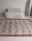 6'10 x 9'10 | 1960s Floral Turkish Oushak | S-593