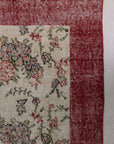 6'10 x 9'10 | 1960s Floral Turkish Oushak | S-593