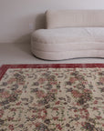 6'10 x 9'10 | 1960s Floral Turkish Oushak | S-593