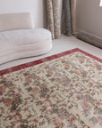 6'10 x 9'10 | 1960s Floral Turkish Oushak | S-593
