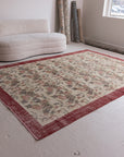 6'10 x 9'10 | 1960s Floral Turkish Oushak | S-593