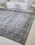 8'6 x 12'0 | Blue Distressed Antique Mahal | Designers M-481