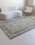 5'6 x 8'8 | Large Brown Turkish Oushak Rug | B-479