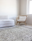 5'6 x 8'8 | Large Brown Turkish Oushak Rug | B-479