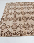 6'7 x 8'7 | Neutral Wool Vintage Rug | CE-C-2891