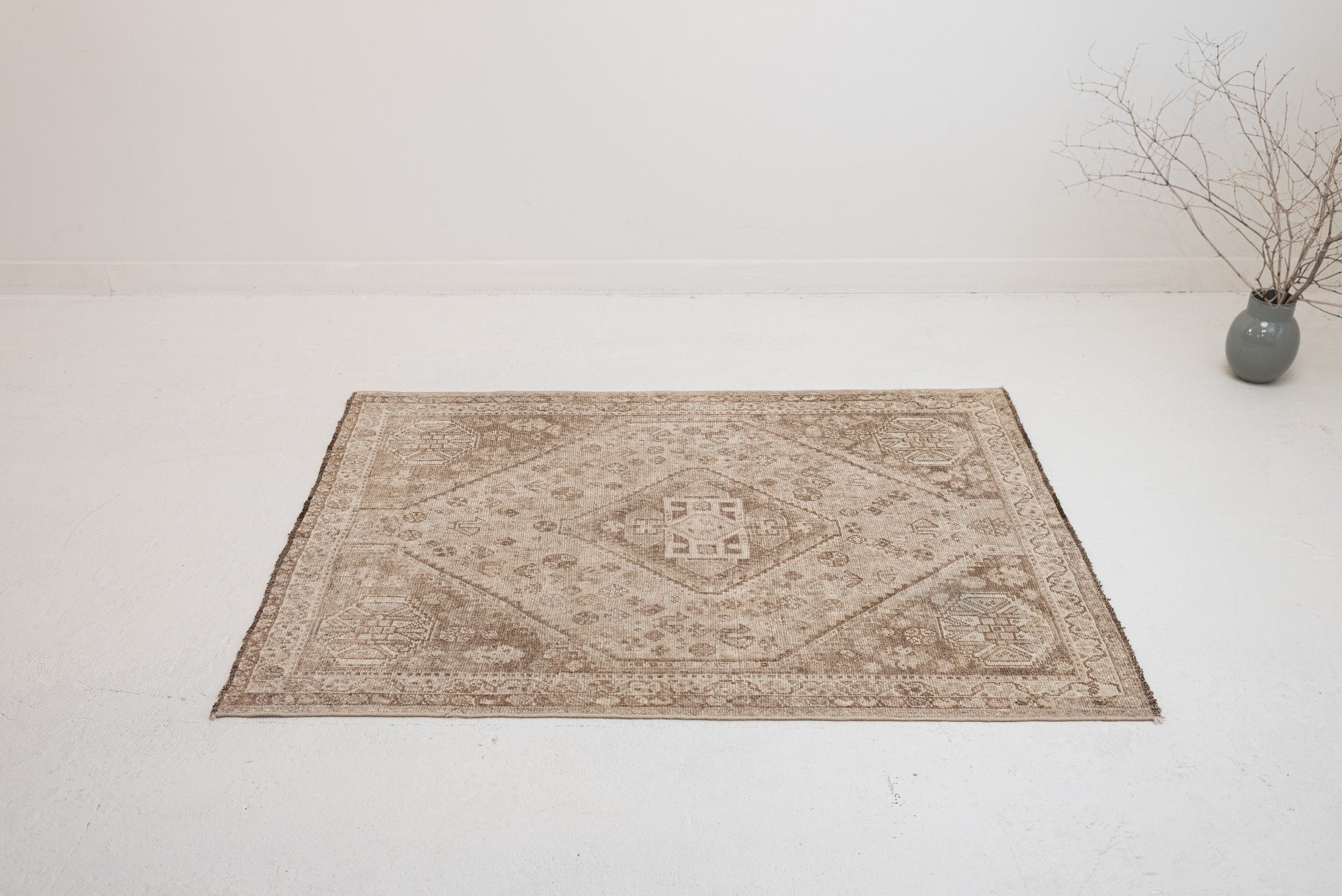 RESERVED | SW | 3&#39;10 x 5&#39;0 | Small Neutral Shiraz Rug | CE-W-3474