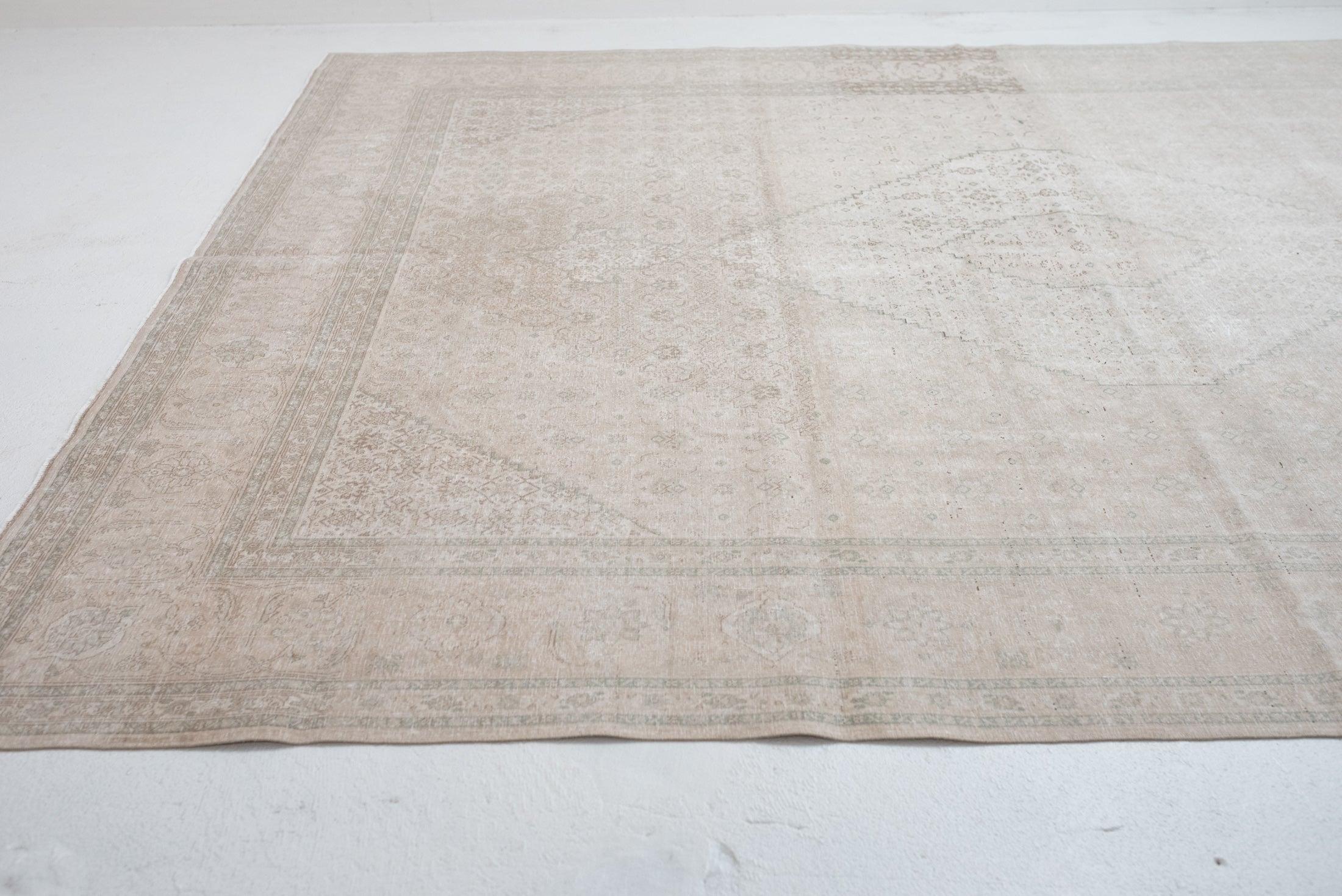 8&#39;5 x 11&#39;7 | Beige Vintage Rug | L-900