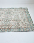 6'2 x 10'0 | Muted Aqua Large Vintage Rug | C-2808