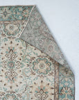 6'2 x 10'0 | Muted Aqua Large Vintage Rug | C-2808