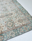 6'2 x 10'0 | Muted Aqua Large Vintage Rug | C-2808