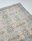 6'2 x 10'0 | Muted Aqua Large Vintage Rug | C-2808