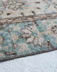 6'2 x 10'0 | Muted Aqua Large Vintage Rug | C-2808