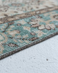 6'2 x 10'0 | Muted Aqua Large Vintage Rug | C-2808