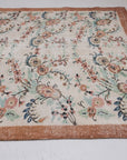 6'0 x 9'8 | Large Floral Vintage Rug | C-2807