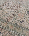 6'5 x 9'7 | Beautiful Sage Vintage Rug | B-2937