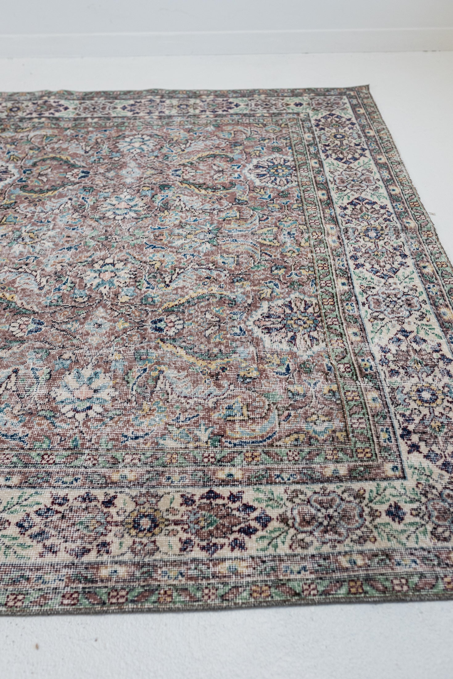 6&#39;10 x 10&#39;2 | Large Lavender Oushak Rug | V-2934