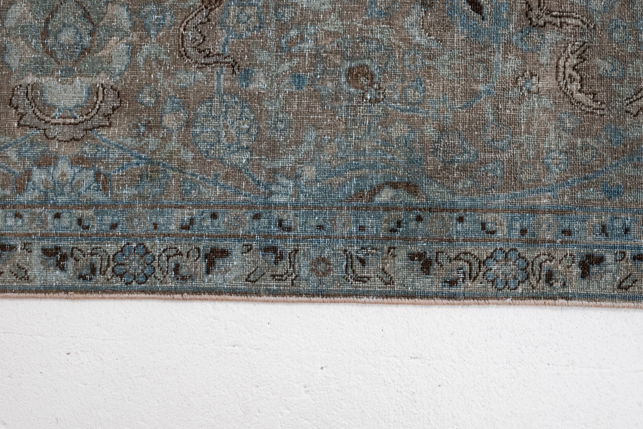 RESERVED | KV | 7'0 x 10'6 | Beautiful Large Blue Vintage Tabriz | V-3729