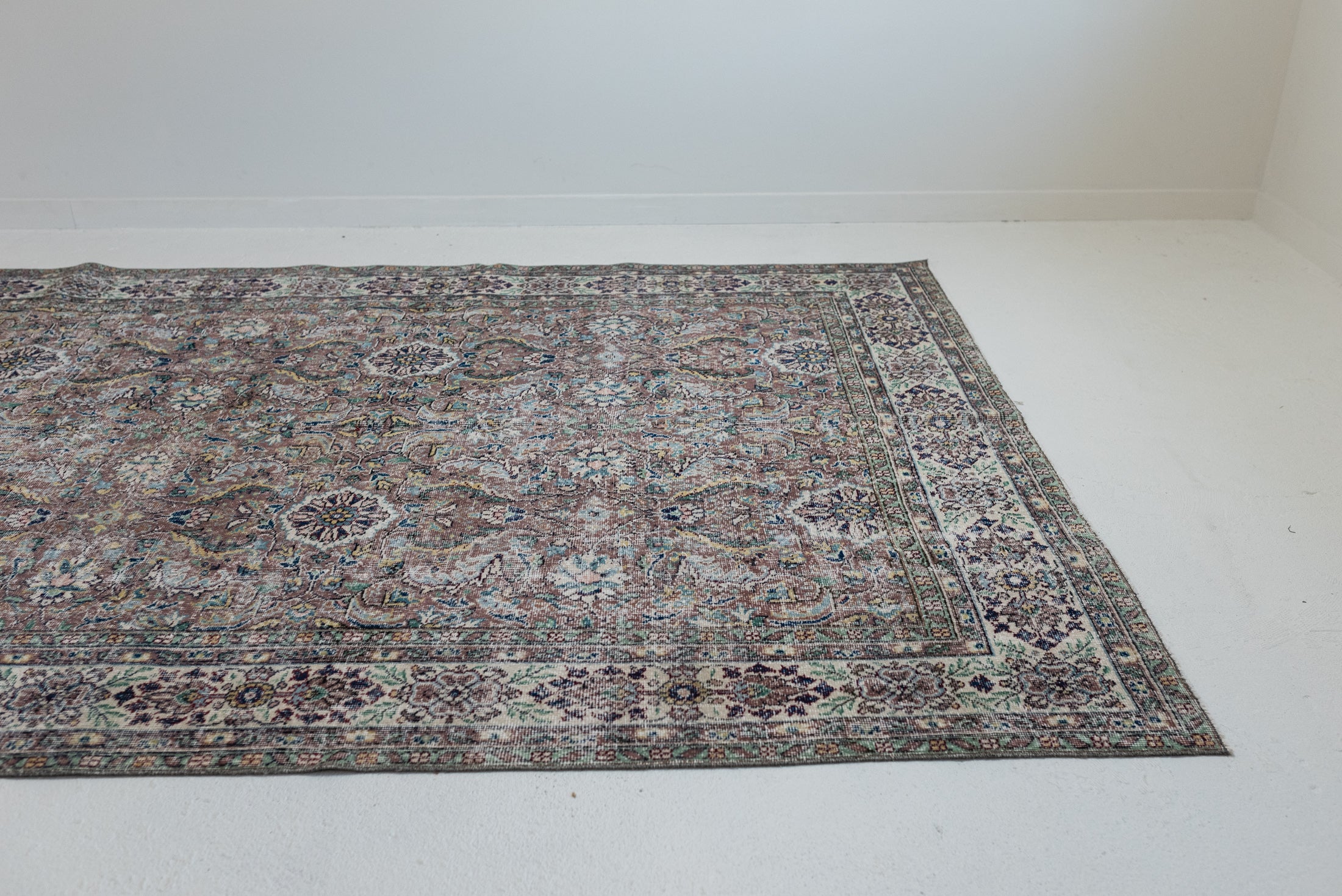 6&#39;10 x 10&#39;2 | Large Lavender Oushak Rug | V-2934