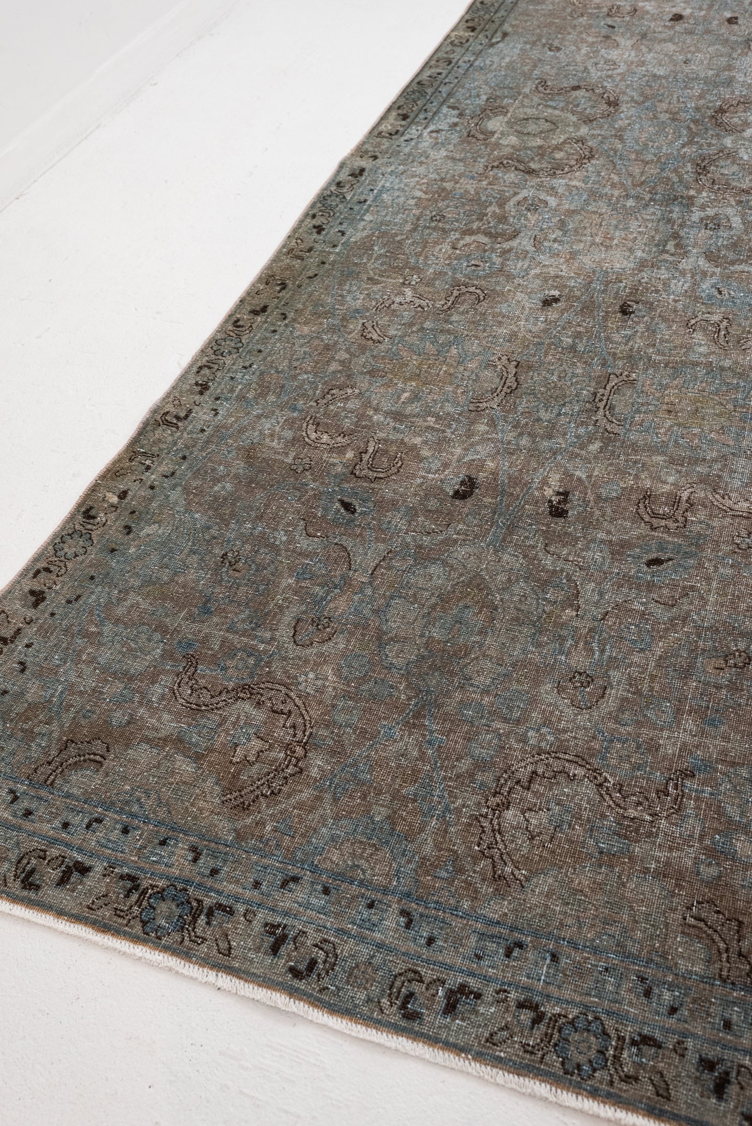 RESERVED | KV | 7'0 x 10'6 | Beautiful Large Blue Vintage Tabriz | V-3729