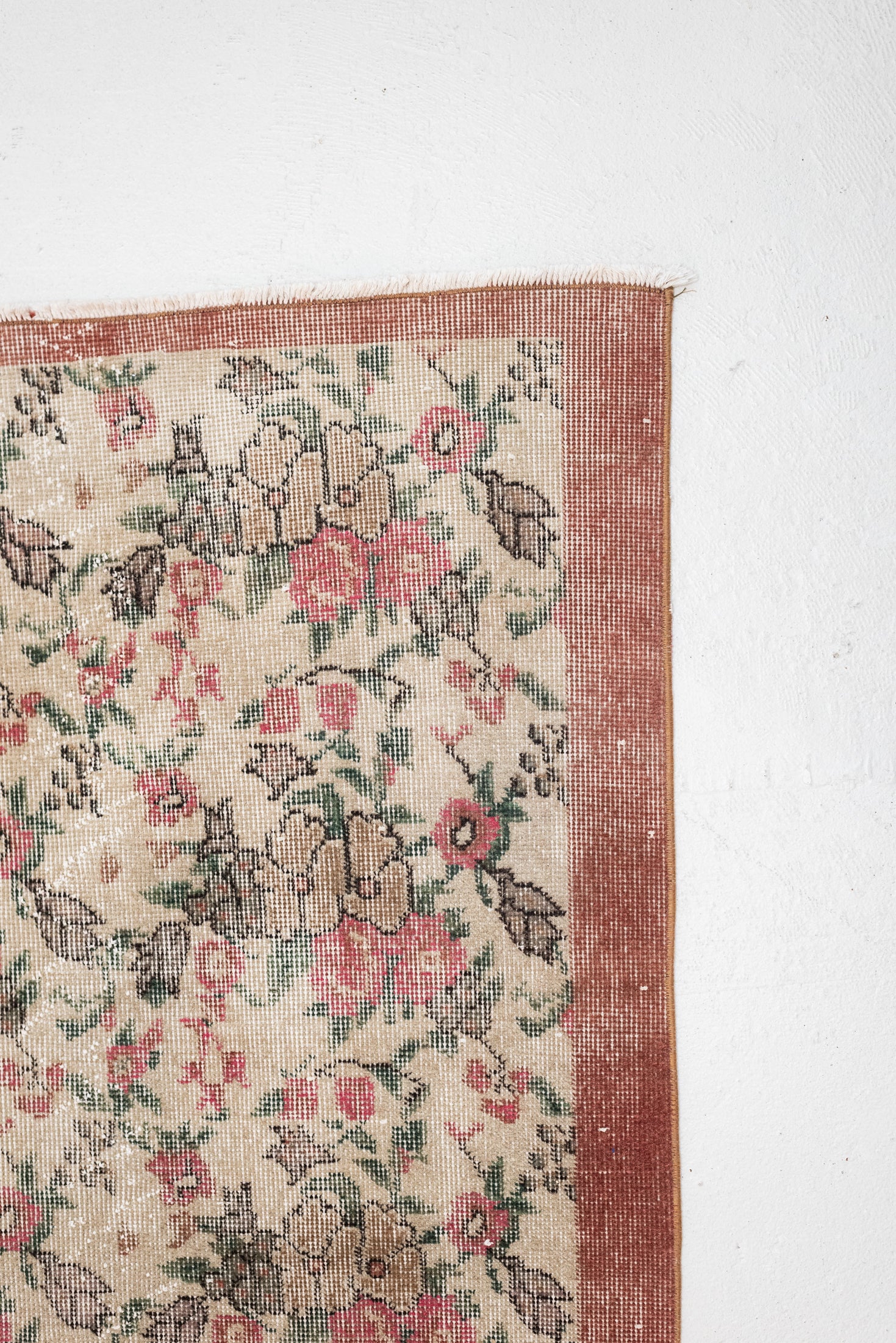 3'8 x 6'5 | Pink Floral Oushak | Orchid