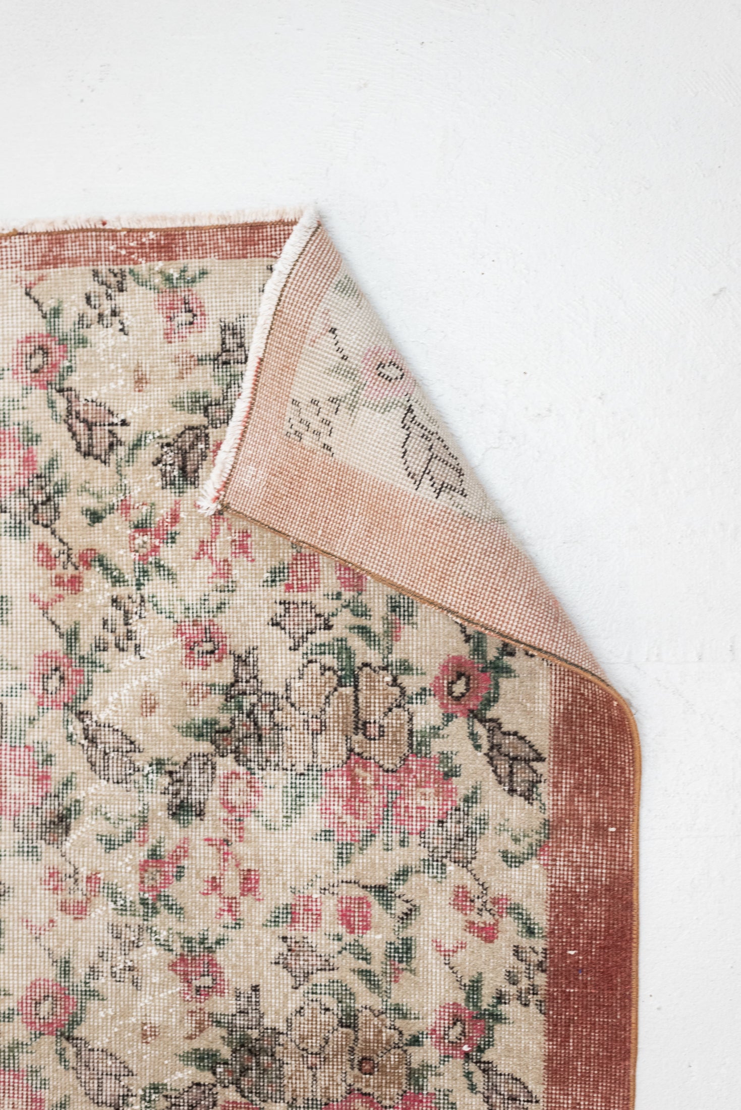 3'8 x 6'5 | Pink Floral Oushak | Orchid