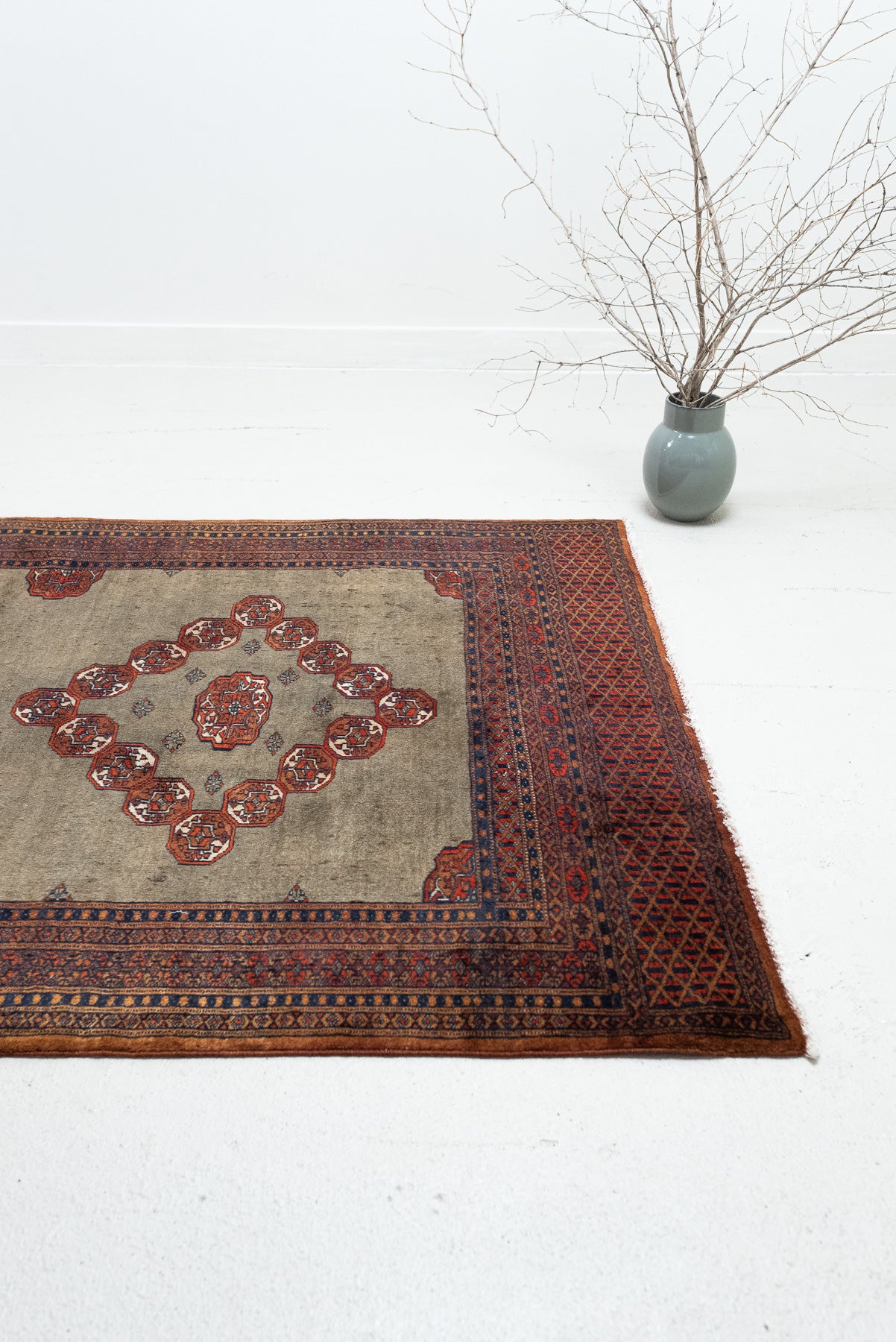 4&#39;0 x 6&#39;2 | Green Vintage Rug | CAB-W-2505