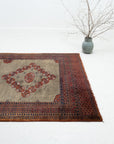 4'0 x 6'2 | Green Vintage Rug | CAB-W-2505