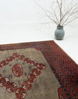 4'0 x 6'2 | Green Vintage Rug | CAB-W-2505