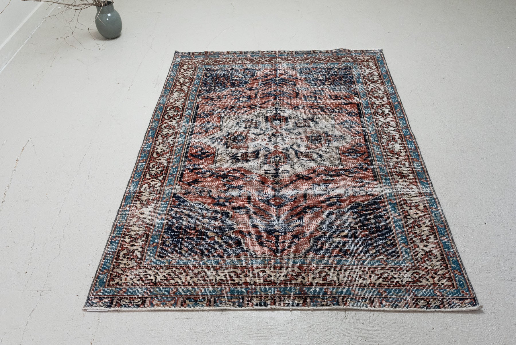 3'10 x 5'10 | Distressed Vintage Rug | N-2554 – Curio Rugs