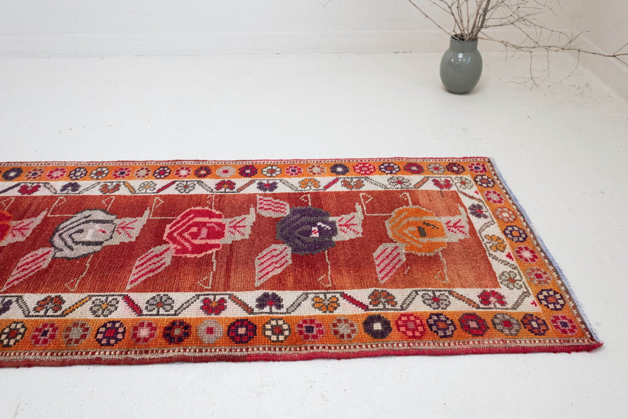 2'9 x 10'0 | Bright Rose Vintage Runner | R-3829